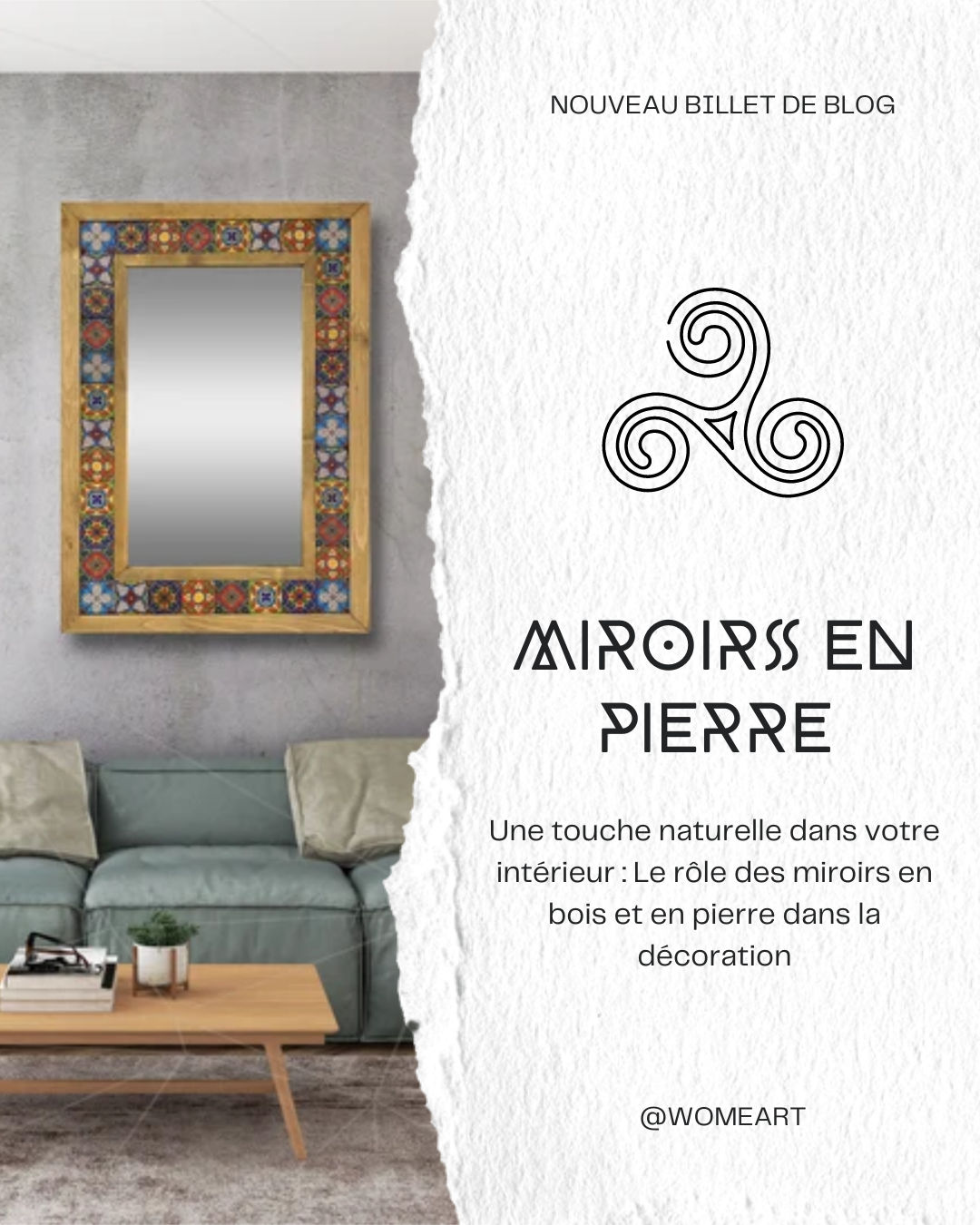 Une touche naturelle dans votre intérieur : Le rôle des miroirs en bois et en pierre dans la décoration